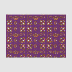 Queen of Hearts Gold Crowns Tiaras purple tissue Paper
