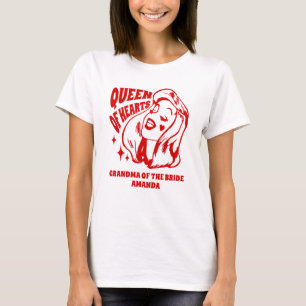 Queen of Hearts Grandma of the Bride T-Shirt
