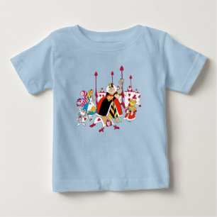 Queen of Hearts Holding Court Baby T-Shirt