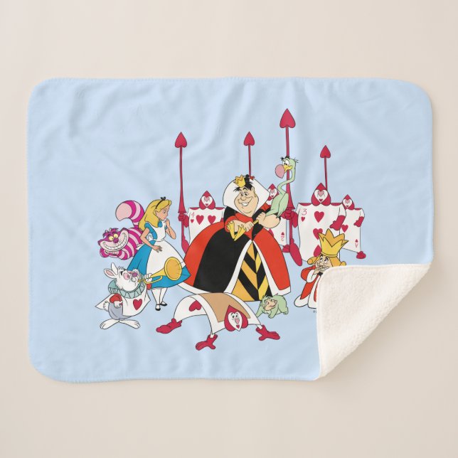 Queen of Hearts | Holding Court Sherpa Blanket (Front (Horizontal))