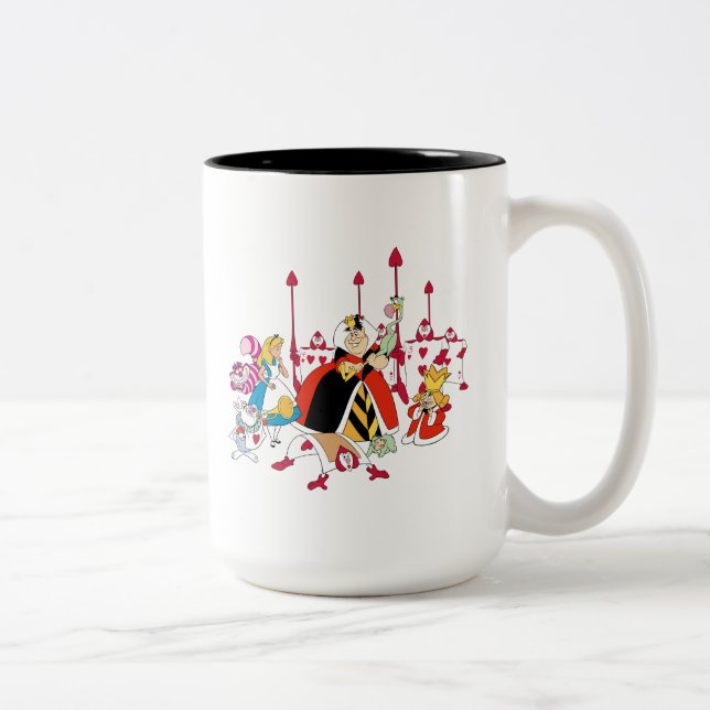 Queen of Hearts | Holding Court Two-Tone Coffee Mug (Right)