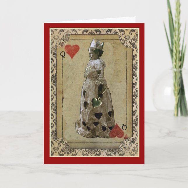 Queen of Hearts Holiday Card (Front)
