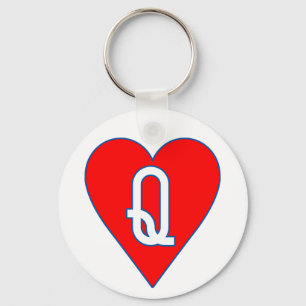 Queen of Hearts Keychain