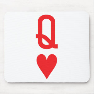 Queen Of Hearts King Of Heart Couple Matching Wome Mouse Pad