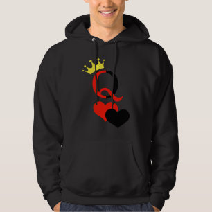 Queen Of Hearts Matching Couple Saint Valentine's  Hoodie