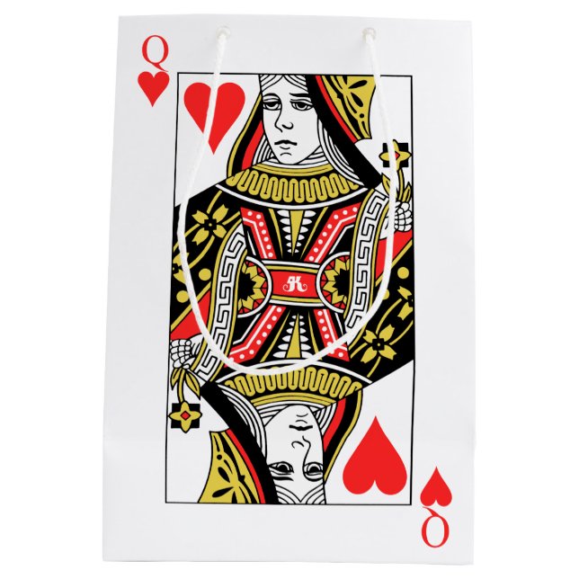 Queen of Hearts Medium Gift Bag (Back)