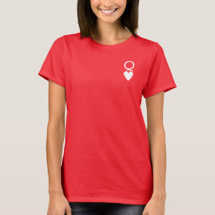 Queen of Hearts - Playing Card Symbol T-Shirt