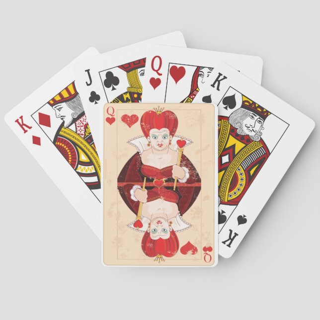 Queen Of Hearts Playing Cards (Back)