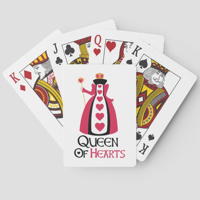 Queen Of Hearts Playing Cards (Back)
