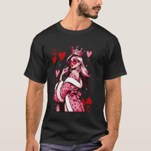Queen of Hearts Playing Cards Deck of Cards Queen T-Shirt
