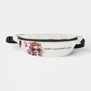 Queen of Hearts Pop Art Woman Fanny Pack