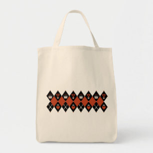 Queen of Hearts Royal Motifs Tote Bag