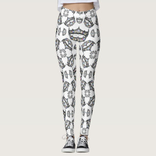 Queen of Hearts Silver Crowns Tiaras white legging