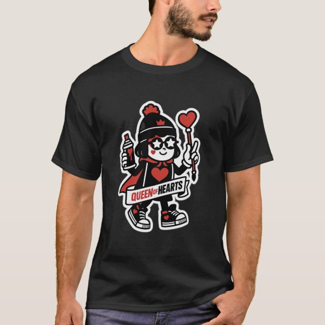 Queen of Hearts Street Mascot — Grind Crew Edition T-Shirt (Front)
