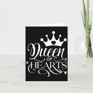 Queen Of Hearts Strong Woman Valentines Day _1  Card