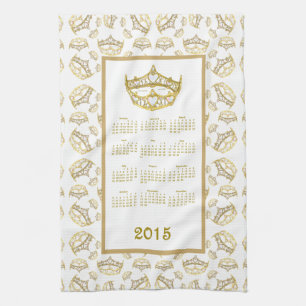 Queen of Hearts tiara calendrier 2015 serviette de