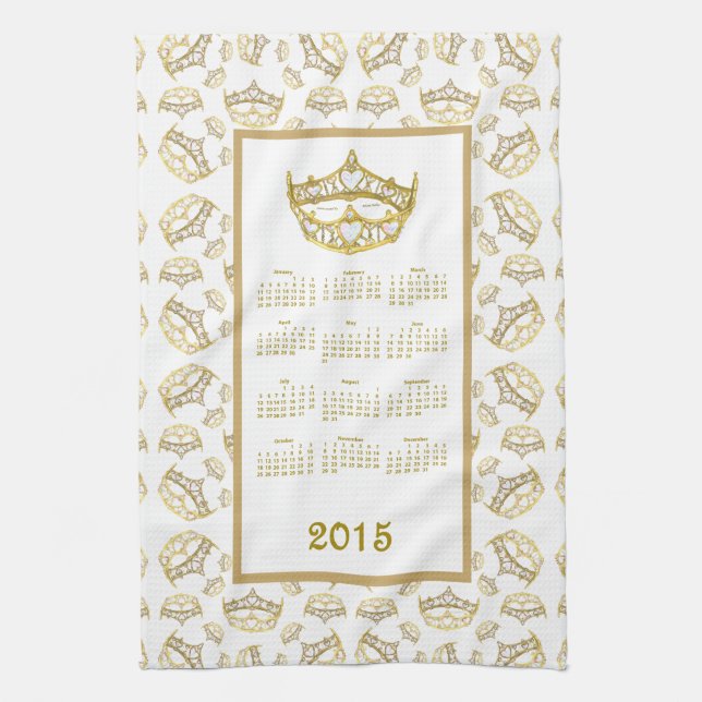 Queen of Hearts tiara calendrier 2015 serviette de (Vertical)