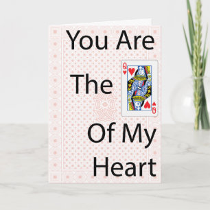 Queen of Hearts Valentine Greeting Card