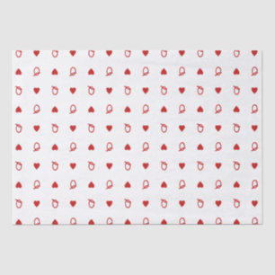 Queen of Hearts Valentine’s Day Modern Card Tissue Paper