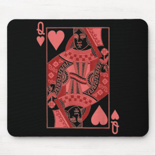 Queen Of Hearts Valentines Day Cool V-day Couple M Mouse Pad