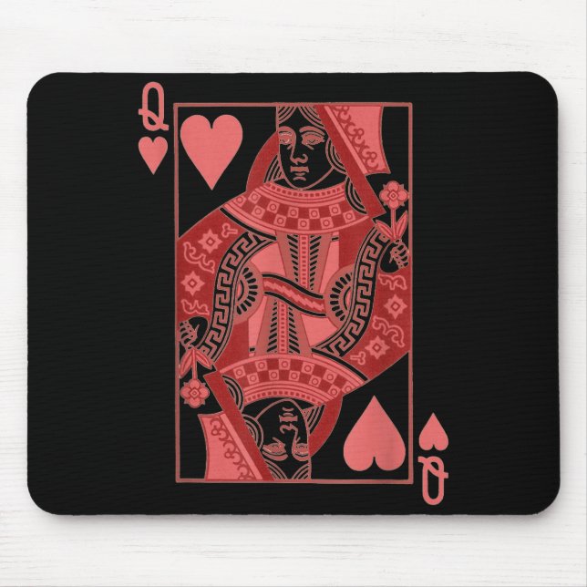 Queen Of Hearts Valentines Day Cool V-day Couple M Mouse Pad (Front)