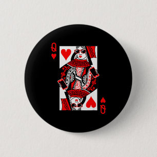 Queen Of Hearts - Vintage Valentines Day Costume 2 Inch Round Button