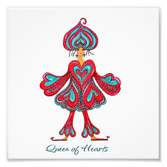 Queen of Hearts wall decor Photo Print (Front)