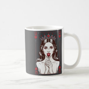 Queen Of Hearts Women Vintage Valentines Day  Coffee Mug