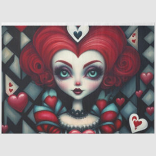 Queen of Hearts Wonderland Decoupage Tissue Paper 