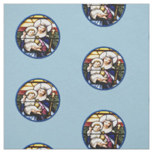Queen of Heaven & Baby Jesus Fabric
