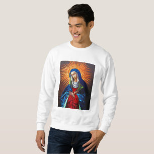 Queen of Heaven Original Painting restored image Sweatshirt