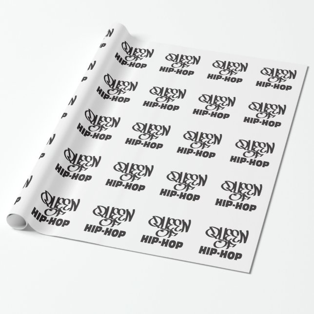 queen of hip hop wrapping paper (Unrolled)