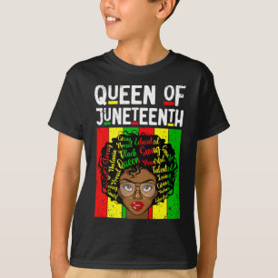 Queen Of Juneteenth Black History Month Melanin Wo T-Shirt
