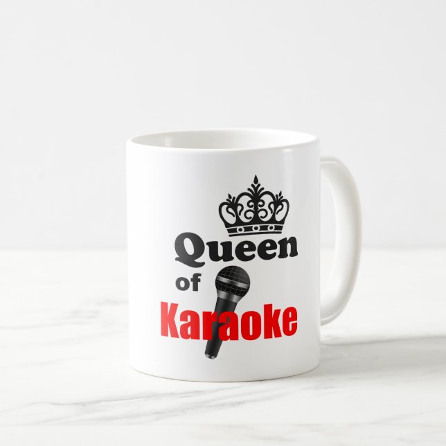 Queen of Karaoke Coffee Mug (Front Right)