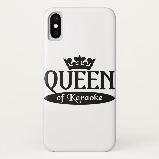 Queen of Karaoke iPhone 4 Case-Mate, customize Case-Mate iPhone Case (Back)