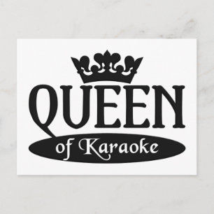 Queen of Karaoke postcard