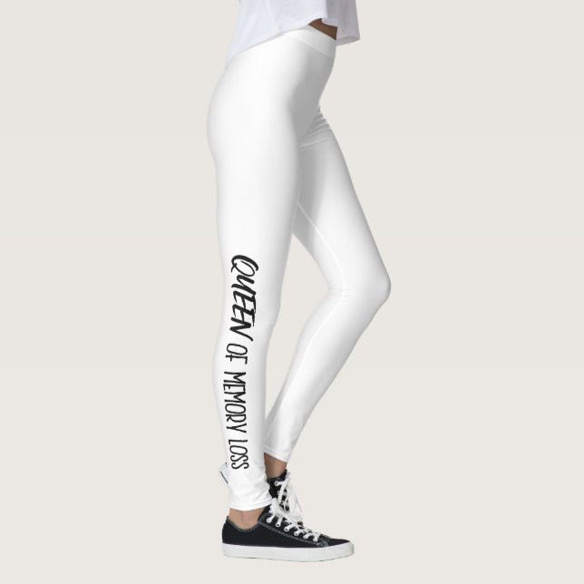 "QUEEN of Memory Loss" - Leggings with DIVAtude (Right)