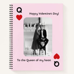 Queen of my Heart Valentine's Day Photo Notebook