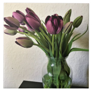 Queen of Night Tulips Tile