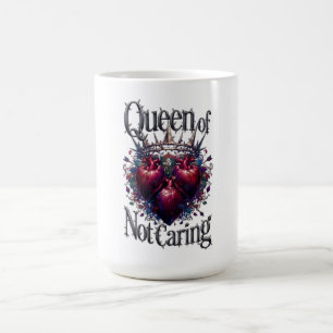 Queen of Not Caring T-Shirt Thorned Crown Coffee Mug
