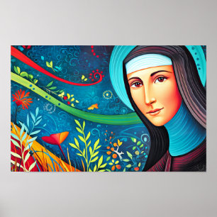 Queen of Peace and Mercy Poster