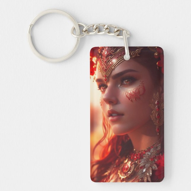 queen of rubies keychain (Front)