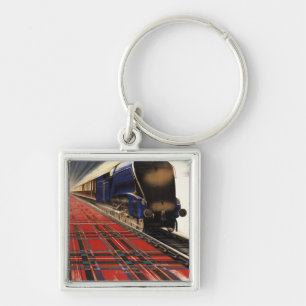Queen of Scots Pullman Train Keychain