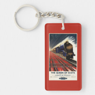 Queen of Scots Pullman Train Keychain