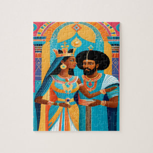 Queen of Sheba et King Solomon Art Puzzle