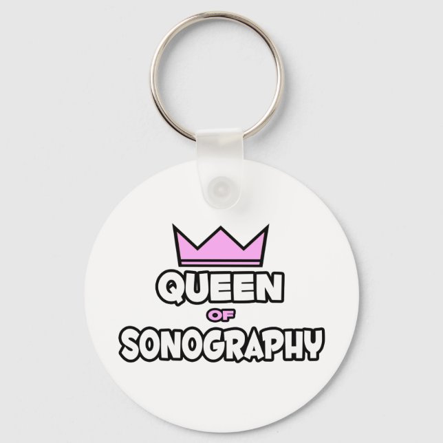 Queen of Sonography Keychain (Front)