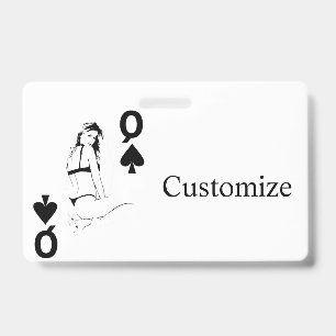 Queen of Spades Bikini Girl Thunder_Cove  Badge