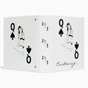 Queen of Spades Bikini Girl Thunder_Cove Binder