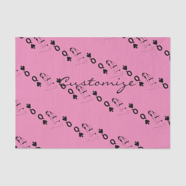 Queen of Spades Bikini Girl Thunder_Cove Tissue Paper (Front)