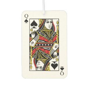 Queen of Spades Car Air Freshener